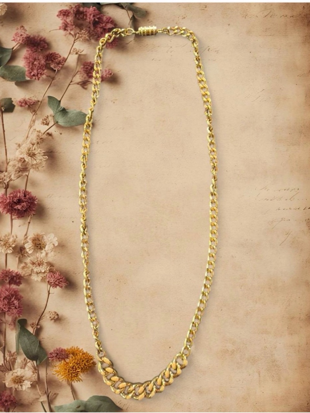 Gold Chain Link Necklace - Women Jewelry